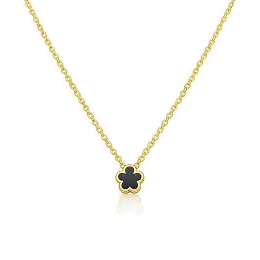 Clover Black Halskette