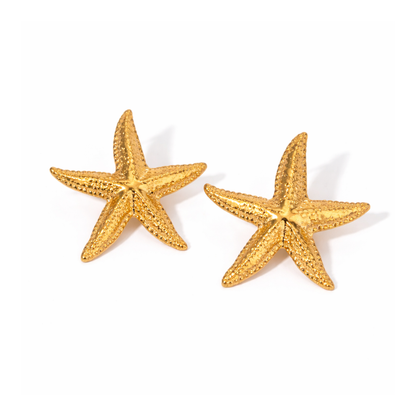 Golden Starfish Ohrringe