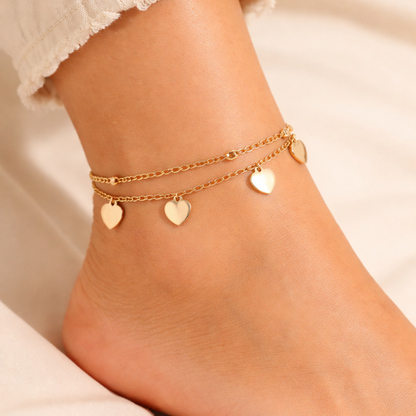 Heart Harmony Fußkette