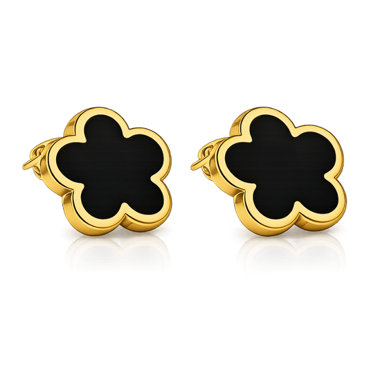 Clover Black Ohrstecker